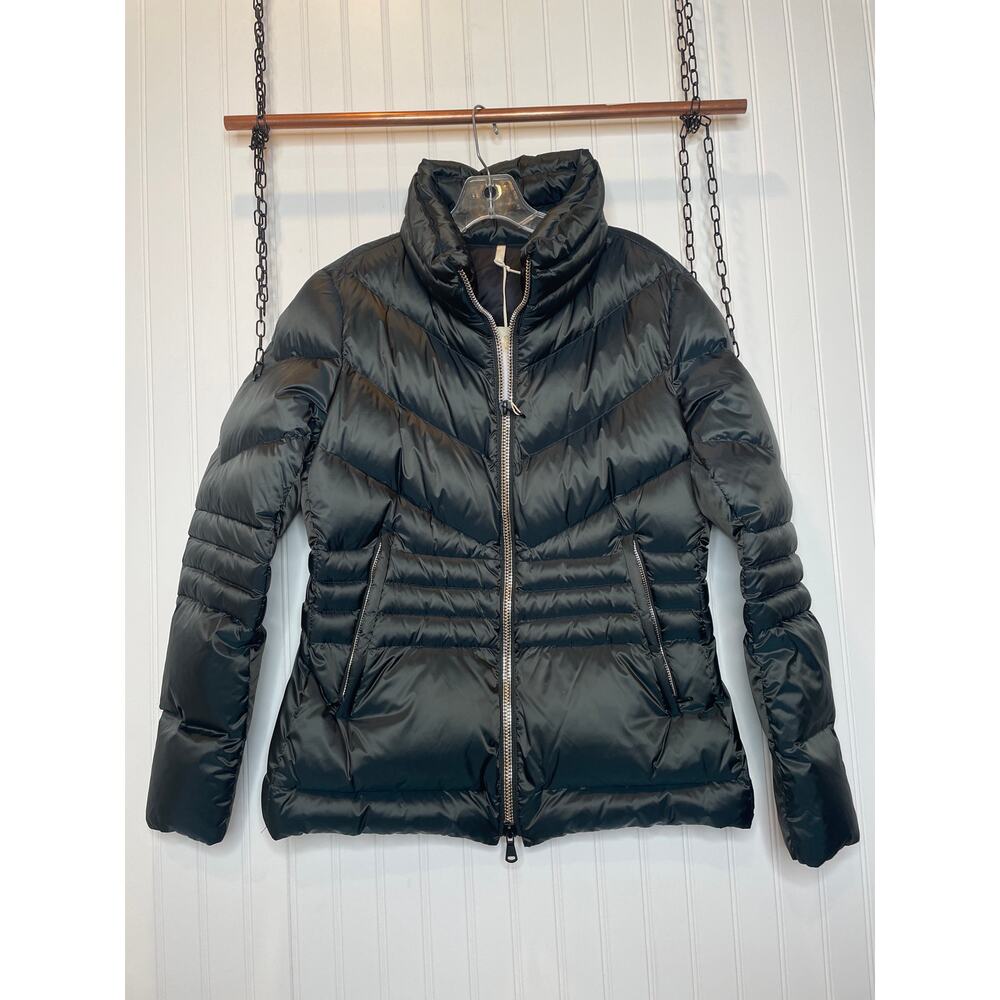 NWT Geospirit Women’s Black Down Puffer Jacket Outdoor Gorpcore Norm Size L